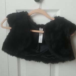 Girls fur shawl